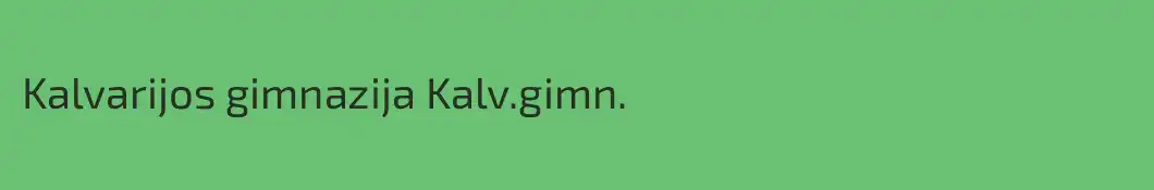 Kalvarijos gimnazija Kalv.gimn.